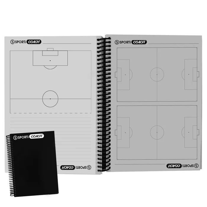 Carnet coach à spirales Football Format A5