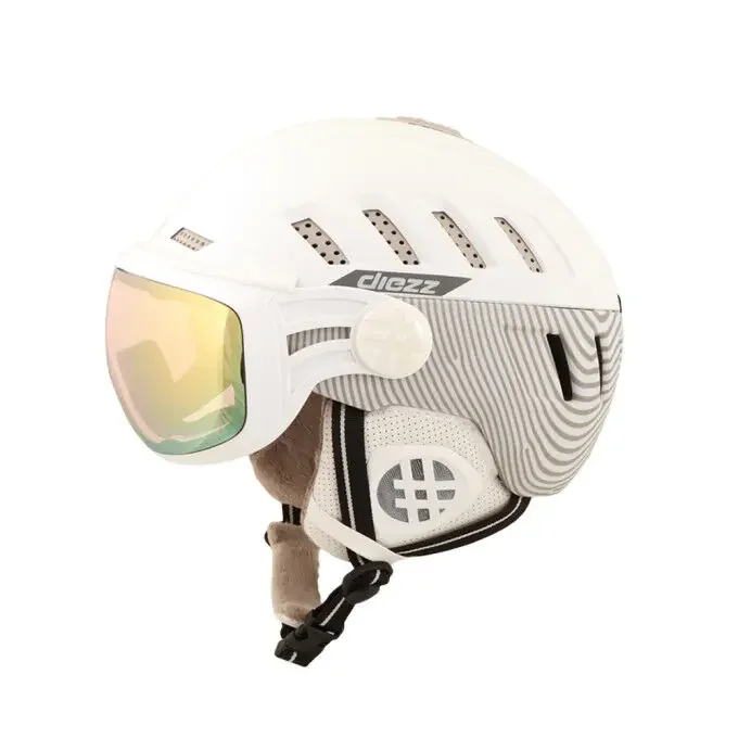 Casque Diezz ARCTIK VISIERE White Silver Must-Have