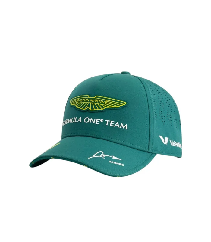 Casquette Aston Martin F1 pour enfant, équipe Fernando Alonso – Vert