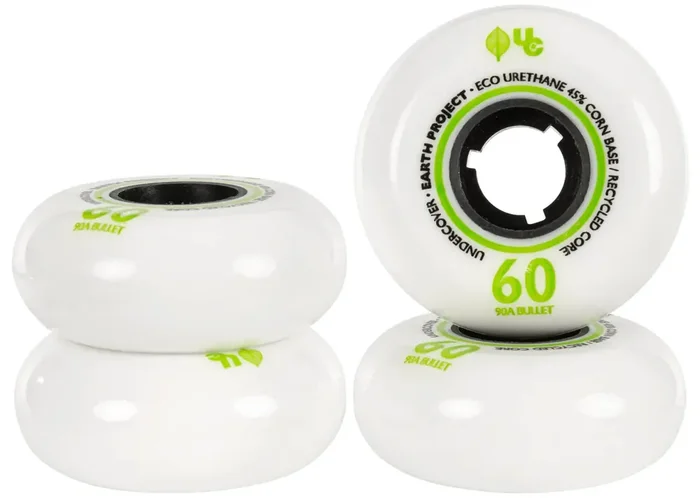 Certifié Earth Roues Rollers Pack de 4
