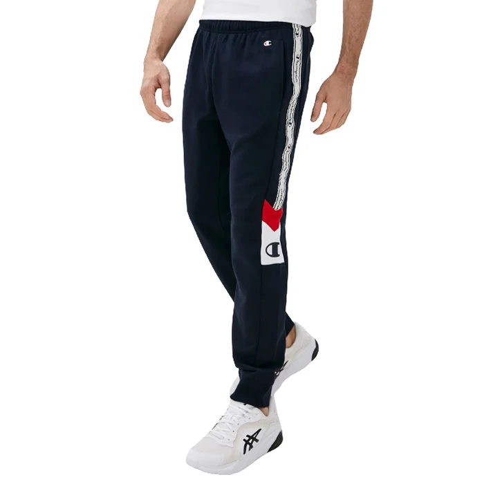 Champion Legacy Jacquard Tape Insert Stripe Joggers Cuff Pants « Navy »