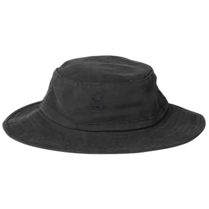 Chapeau rip curl search canvas wide brim hat black Soldes