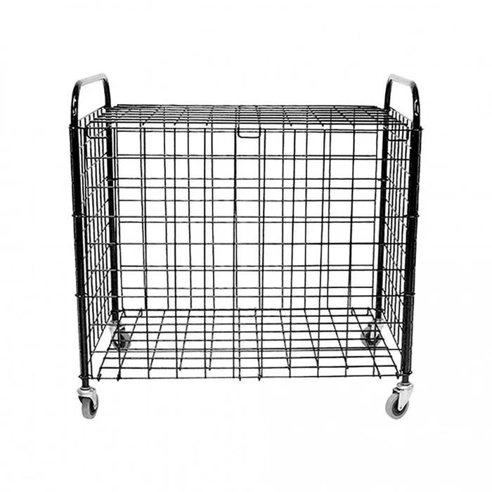 Chariot de transport porte-ballon avec roue et couverture acier pliable Softee [Taille 91 x 61 x 92 cm]