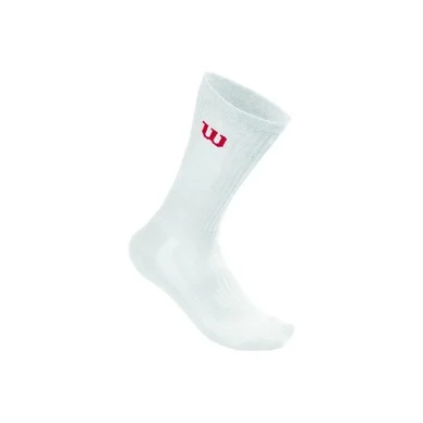 Chaussette de Tennis Wilson Men Crew Sock Blanche (3 paires)