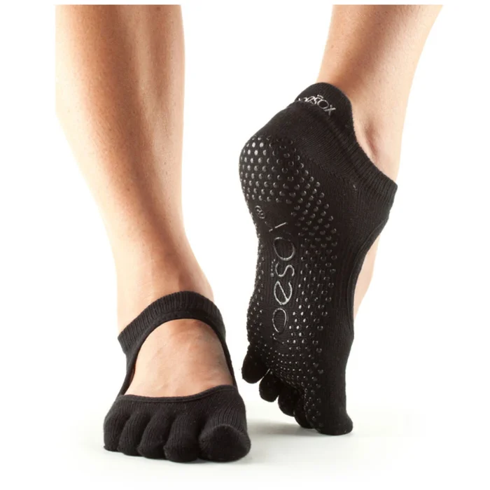 Chaussettes antidérapantes à bout complet Fitness-Mad Toesox Bellarina