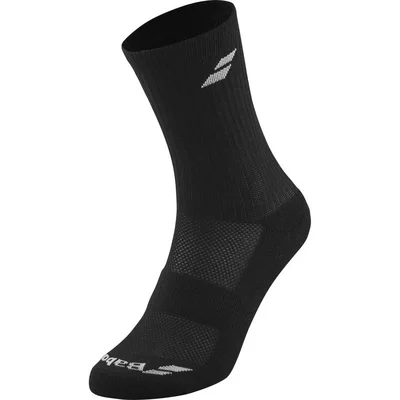 Chaussettes de Tennis Babolat Unisexe 3 Pairs Pack Black Black