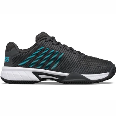 Chaussure de Tennis K Swiss Junior Hypercourt Express HB Dark Shadow Scuba Blue White
