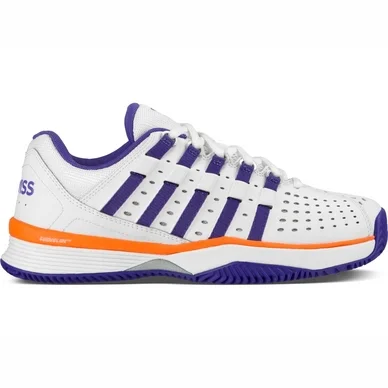 Chaussures de Tennis K Swiss Women Hypermatch HB White Purple Orange