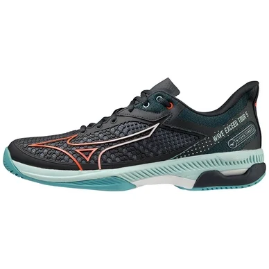 Chaussures de Tennis Mizuno Hommes Wave Exceed Tour 5AC Bleu Collégial Soleil Tanager Turquoise