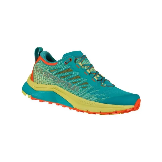 Chaussures de trail/running La Sportiva JACKAL II WOMAN Lagoon/Green Banana Top Qualité