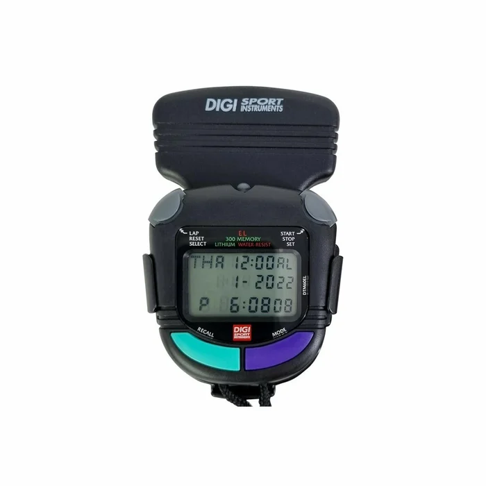 Chronomètre 300 mémoires + lumière avec pince de fixation Digi Sport Instruments DTM60EL