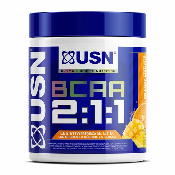 Complément alimentaire orange-mangue USN Nutrition BCAA 2:1:1 [Taille 315 g]