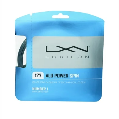 Cordage de Tennis Luxilon Alu Power Spin String Silver 1.27mm/12m