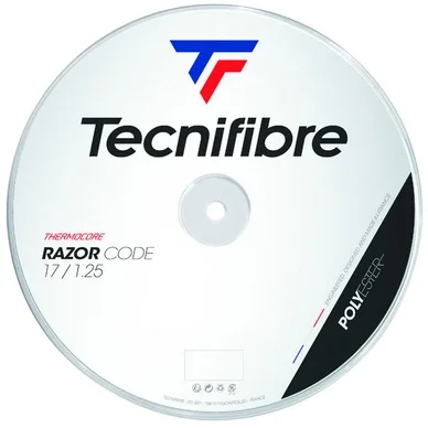 Cordage de Tennis Tecnifibre Bob 200M Razor Code 1.25 White