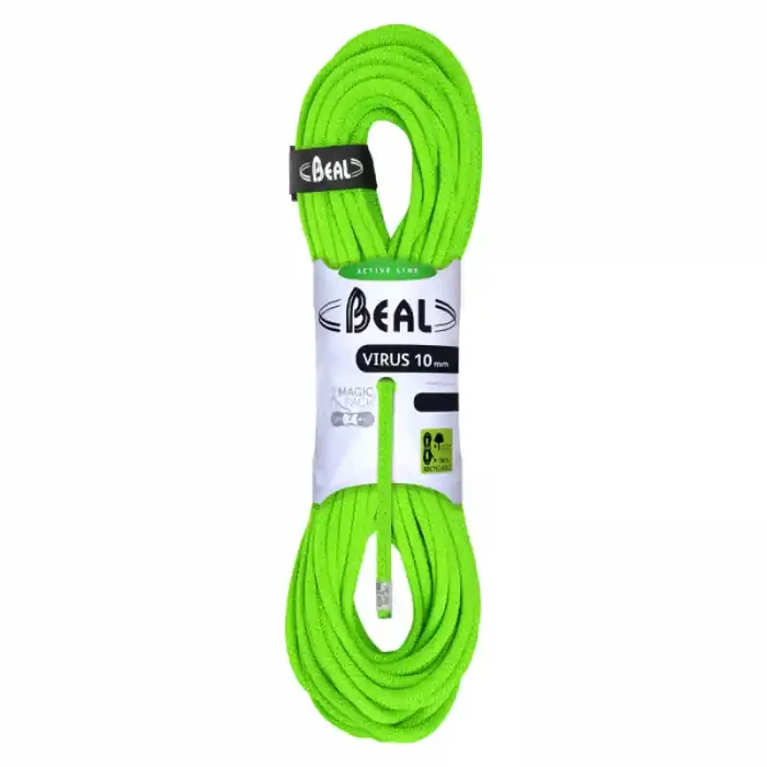 Corde d’escalade à simple Virus 10mm Longueur 60m Béal Populaire