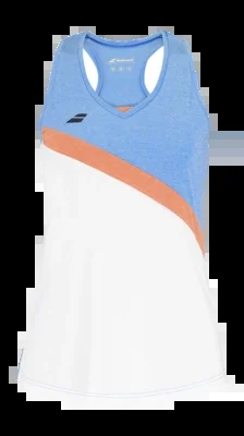 Débardeur Babolat Kids Play Tank Top Girl White Blithe Blue Heather