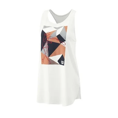 Débardeur Wilson Femme Prism Play Tech Tank Blanc Papaye