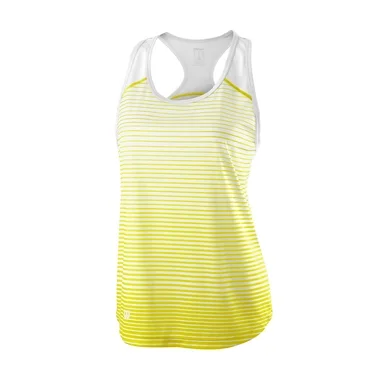 Débardeur Wilson Women Team Striped Safety Yellow White