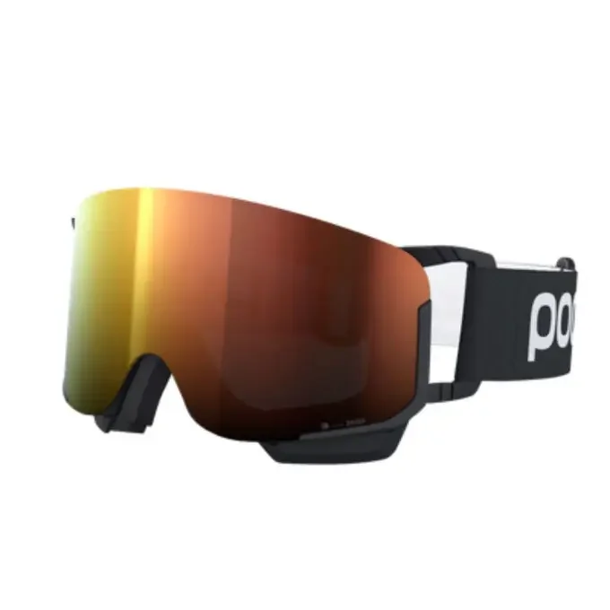 Dernier Modèle Masque de ski POC Nexal Mid – Uranium Black / Partly Sunny Orange