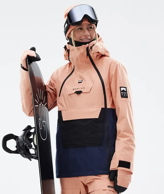 Dernière Chance Montec Doom W Veste Snowboard Femme Faded Peach/Black/Dark Blue