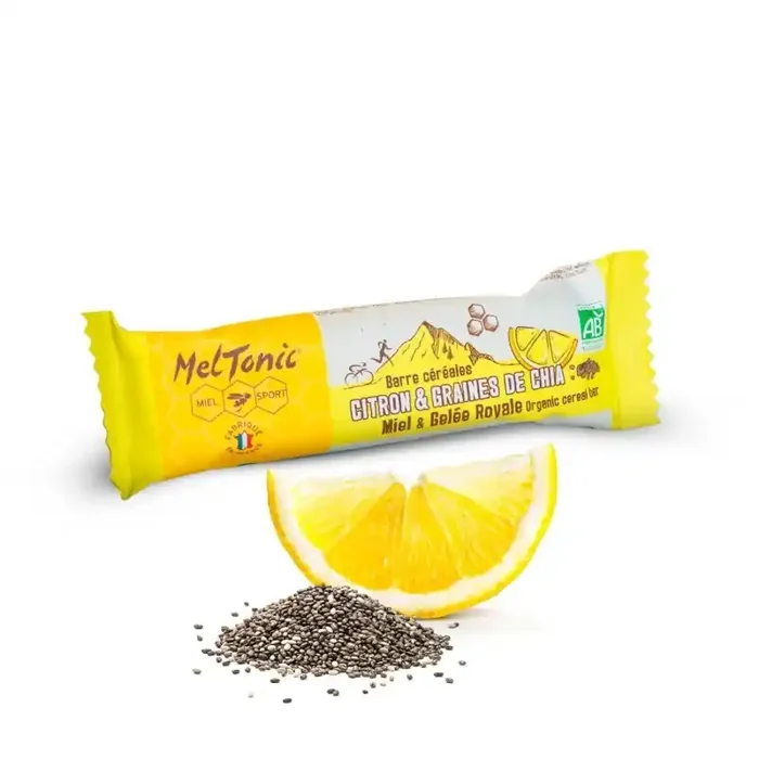 Fait Main Barre céréales bio Citron et graines de chia Meltonic