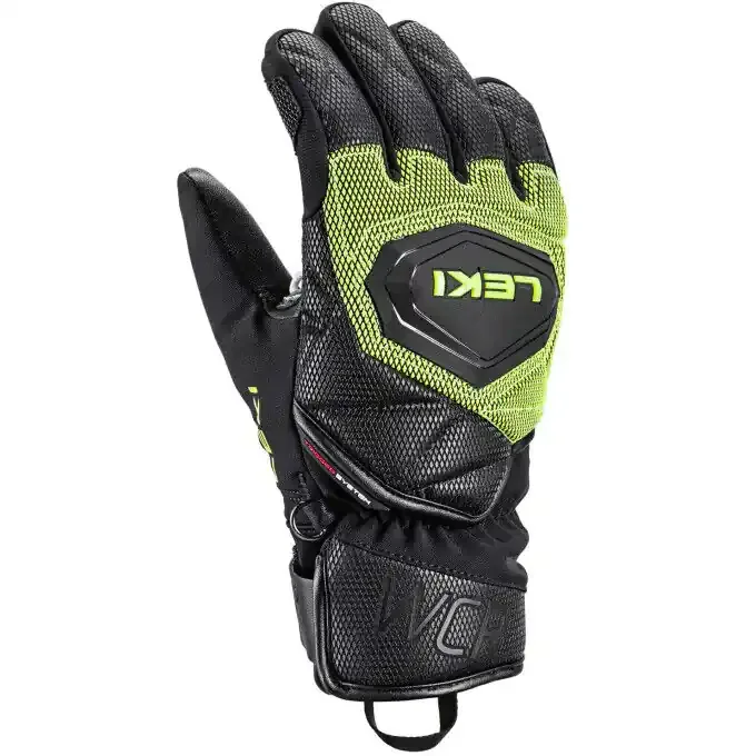 Gants Leki WCR COACH 3D JUNIOR Black/Ice Lemon Livraison Express
