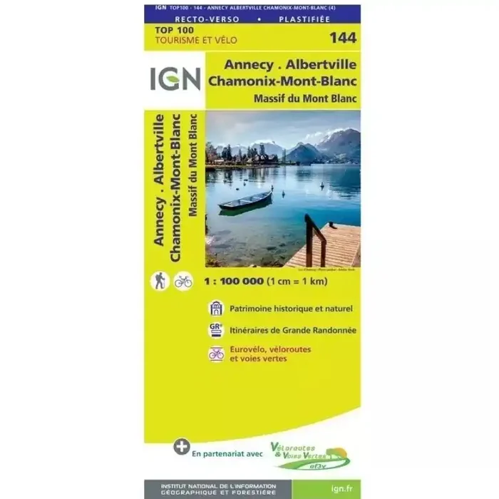 Garantie Incluse Carte IGN Massif du Mont Blanc