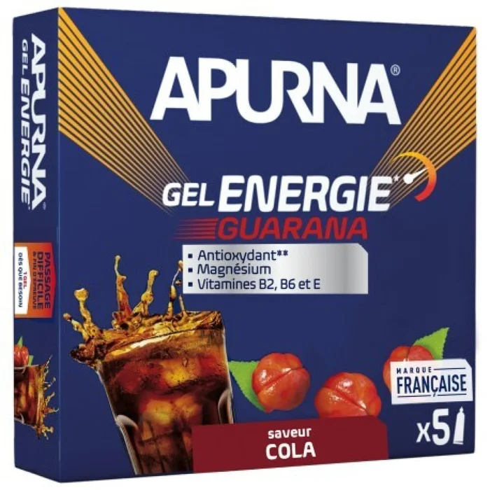 Gel énergétique guarana cola passage difficile Apurna [Taille 35 g]