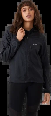 Gilet Björn Borg Femme Borg Running Wind Jacket Black Beauty