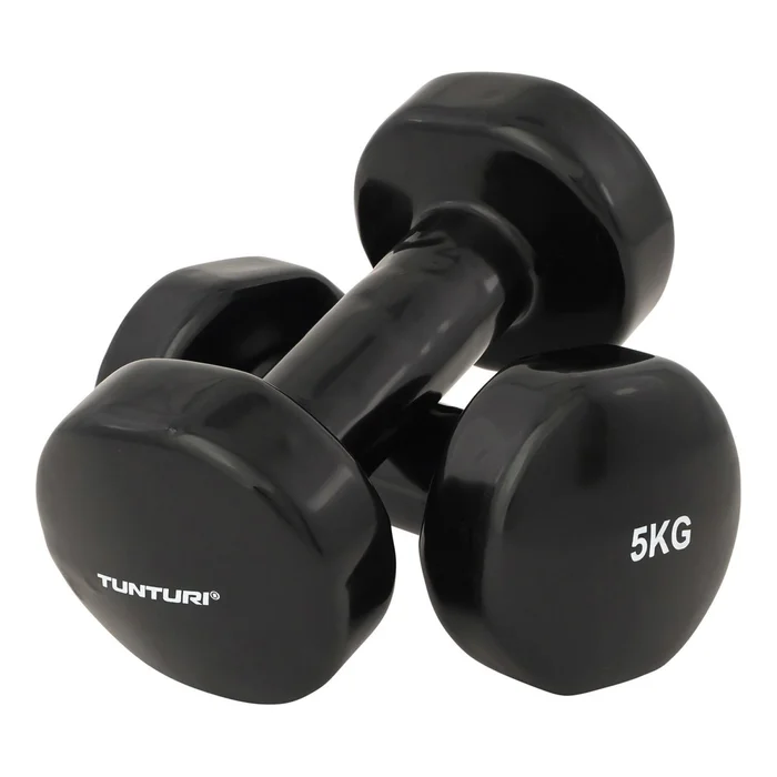 Haltère en vinyle Tunturi (x2) [Taille 5 kg]