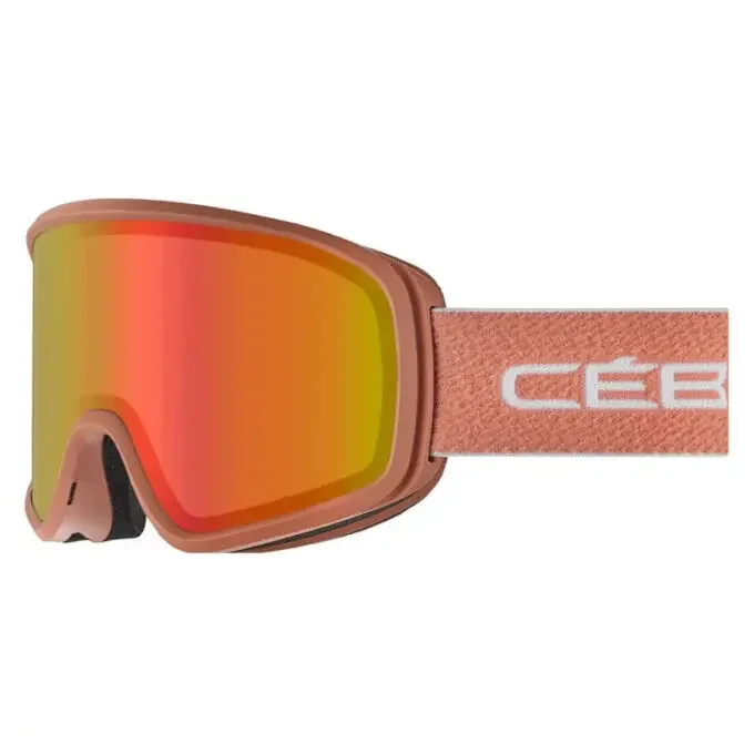 Haute Qualité Masque de ski Cébé Striker Evo – Terra Cotta Matte Pc Vario Perfo Amber Flash Red