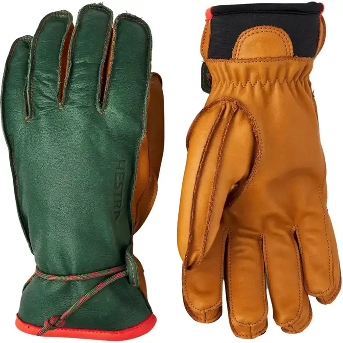Hestra Wakayama, gants, vert foncé/liège Bon Plan