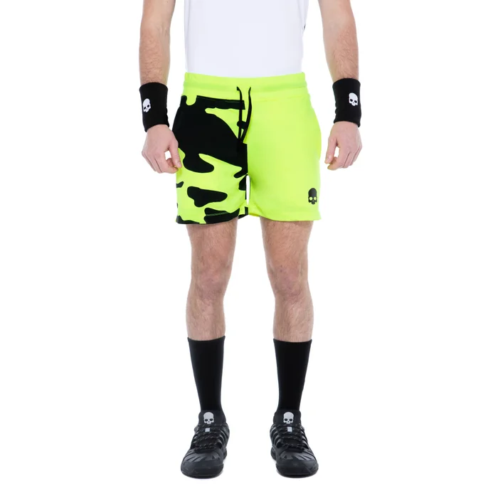 Hydrogen Pantalón corto de tenis Tech Camo Short Amarillo AH21