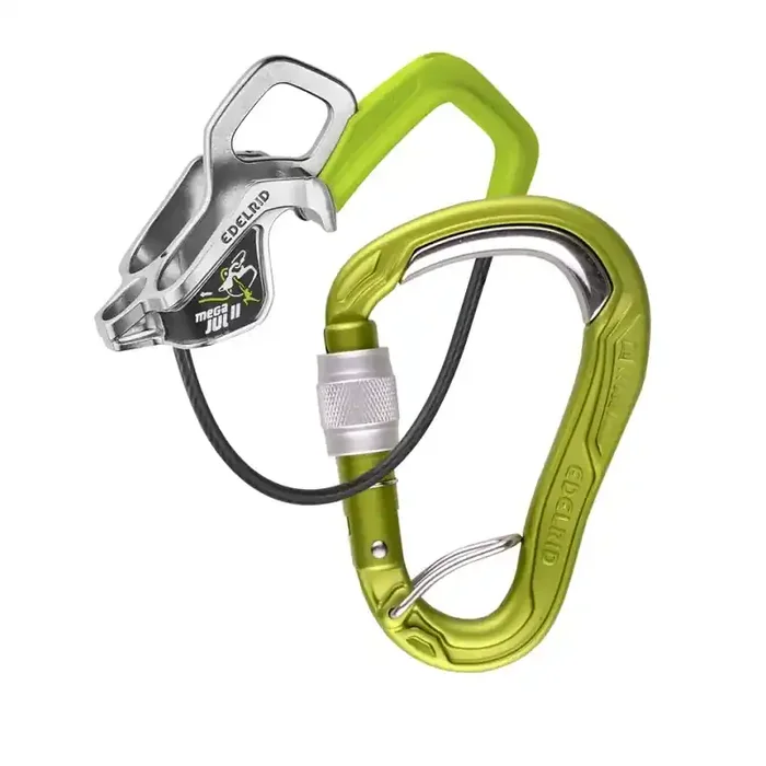 Kit Mega Jul II et mousqueton HMS Bulletproof Screw FG Edelrid Exclusif