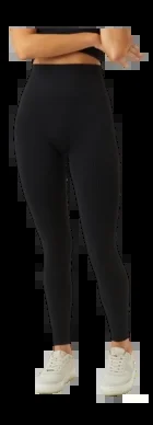 Legging Björn Borg Femme Studio Seamless Rib Tights Black Beauty 2023