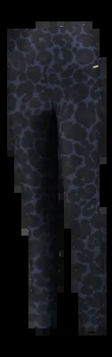 Legging Deblon Femme Classic High Waistband Leopard Navy