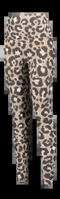 Legging Deblon Femme Classic Leggings High Waistband Leopard Chocolate