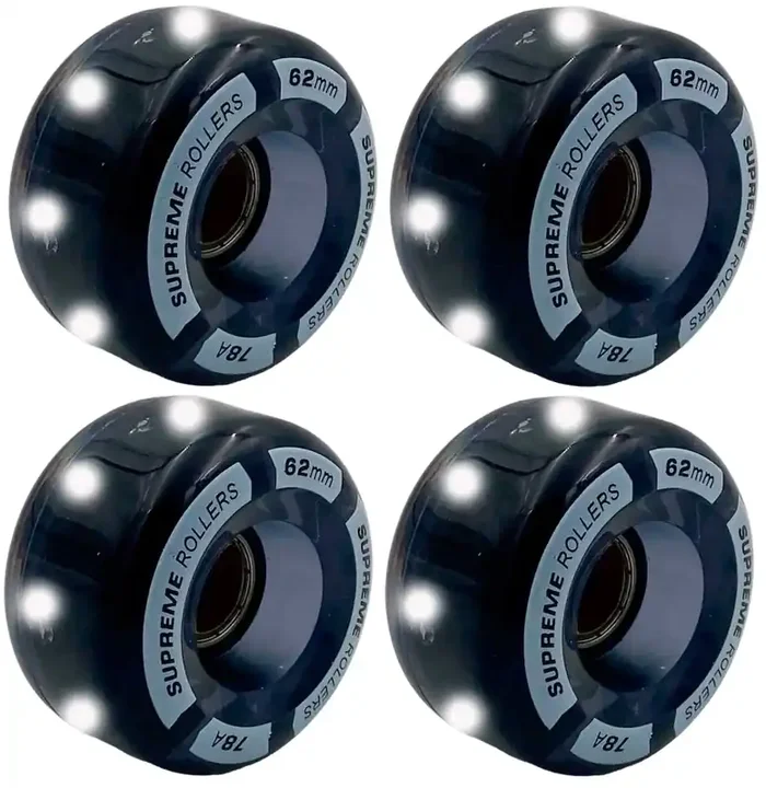 Light Up Roues Roller Quad Pack de 4 Meilleure Qualité