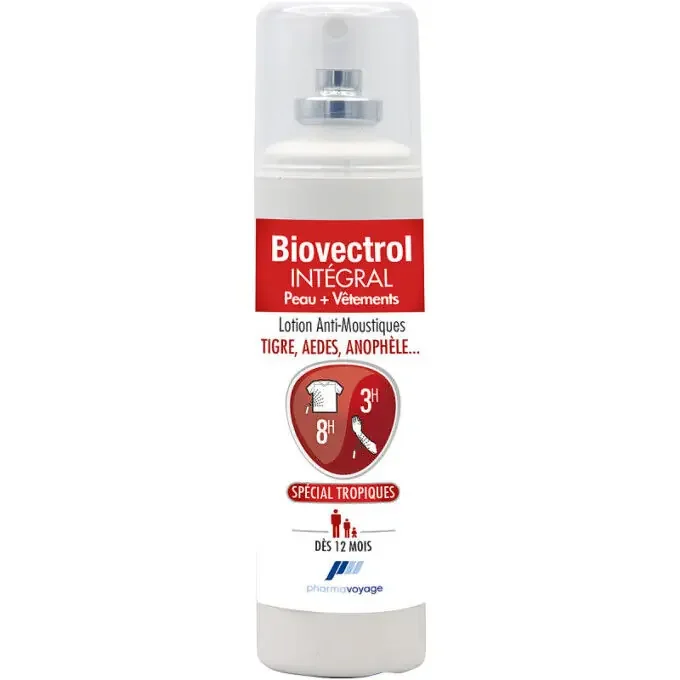 Livraison Gratuite Anti-moustiques Pharmavoyage BIOVECTROL INTÉGRAL 100ml
