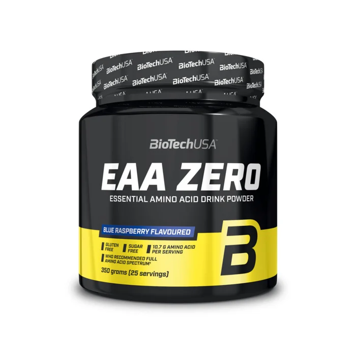 Lot de 10 pots d’acides aminés Biotech USA eaa zero – Framboise bleue – 350g