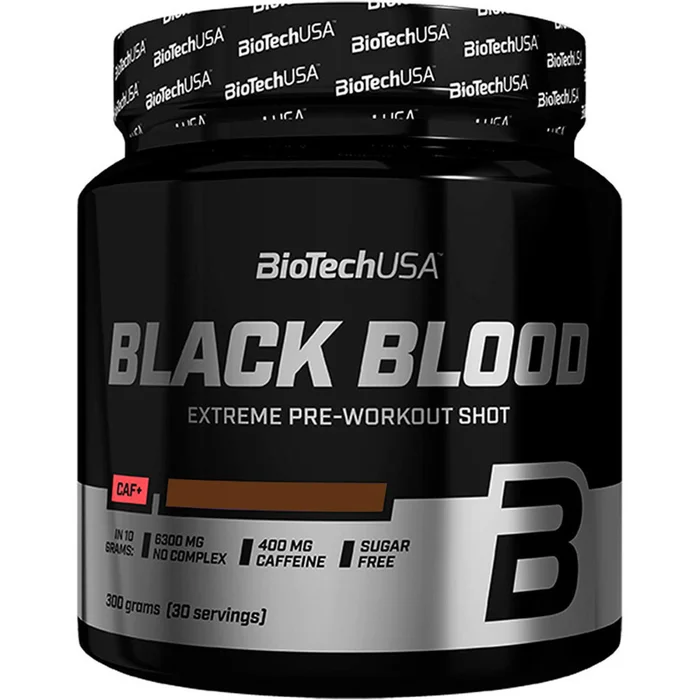 Lot de 10 pots de booster Biotech USA black blood caf + – Cola – 300g