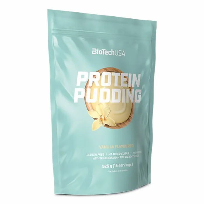 Lot de 10 sacs de collations proteiné Biotech USA pudding – Chocolate – 525g