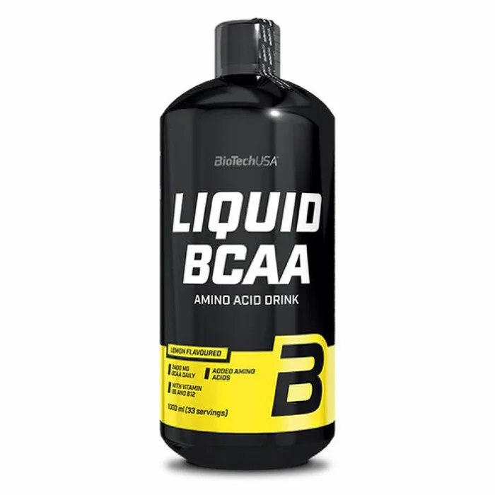 Lot de 12 bouteilles de liquide aminés Biotech USA bcaa – Citron – 1l