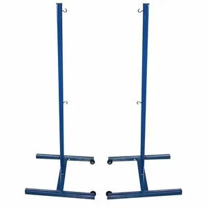 Lot de 2 poteaux de badminton fixes