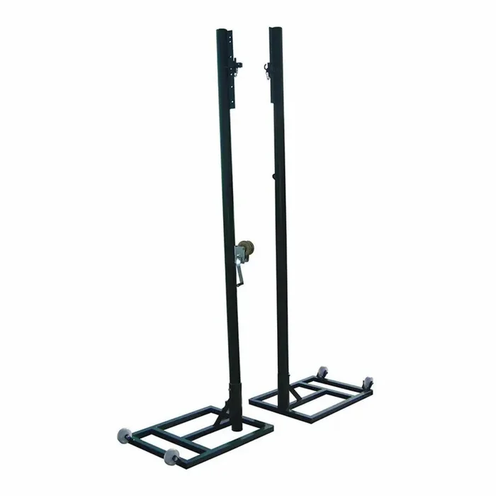 Lot de 2 poteaux de volleyball mobiles métal Softee Equipment [Taille Ø80 mm]