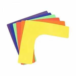Lot de 6 marqueurs de délimitation corner polyvinyle