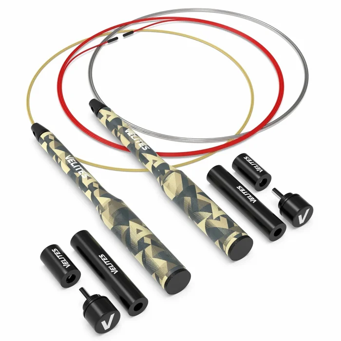 Lot de corde à sauter lestée avec câbles Velites Fire 2.0