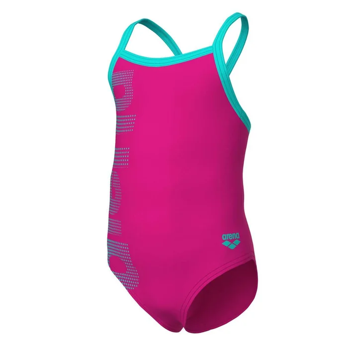 Maillot de bain 1 piu00e8ce bu00e9bu00e9 fille Arena Logo [Taille 1/2 ans]