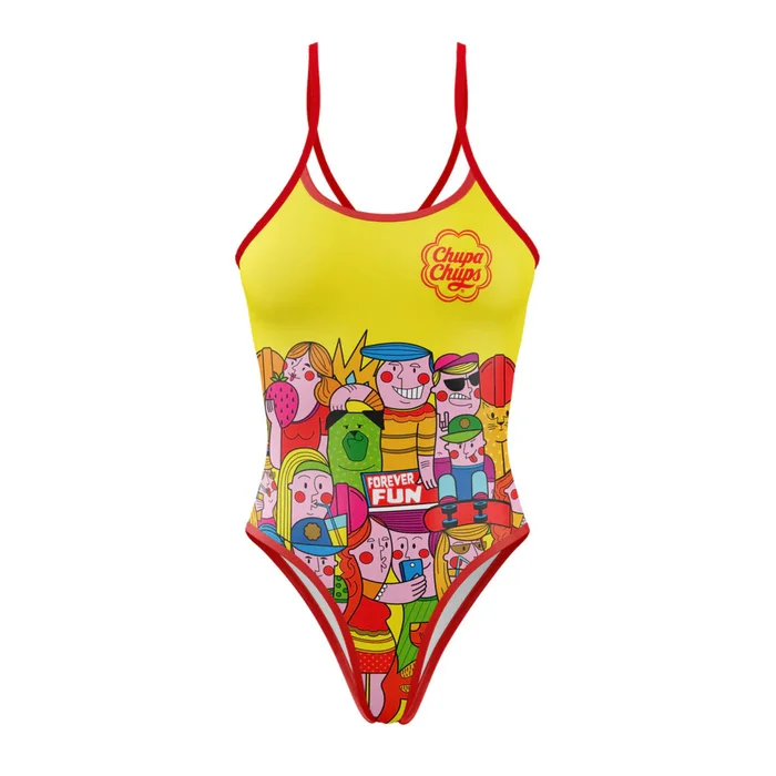 Maillot de bain 1 piu00e8ce fille Otso Chupa Chups Forever Fun [Taille 2XS]