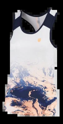 Maillot K-Swiss Women Hypercourt Singlet 3 White Print